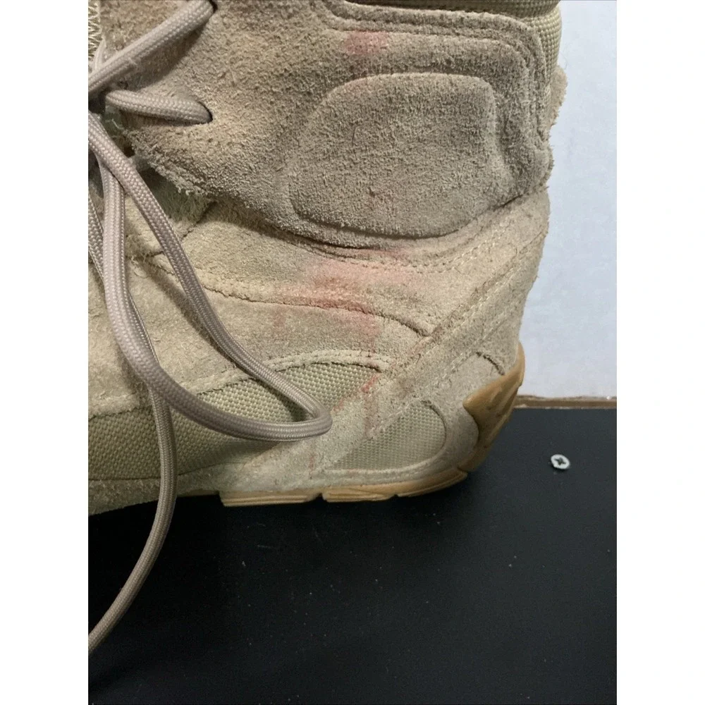 Tactical Research TR303 Mens Combat Boots Tan Desert 13W Leather Lace Up